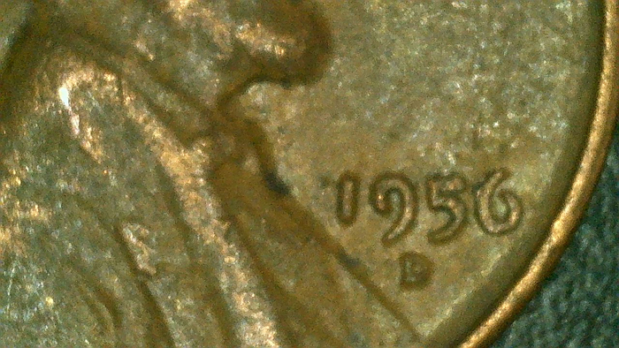 Strange-Shadow-On-1956-D-Penny